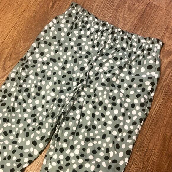 Ann Taylor The Easy Ankle High Rise Tapered Leg Polka Dot Pants Size Medium - Picture 4 of 14